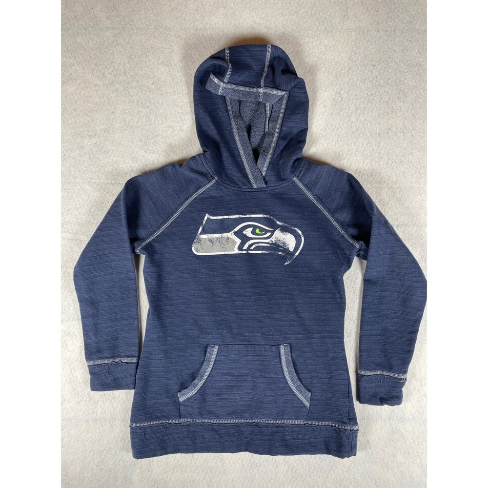 Seattle Seahawks NFL Apparel Womens‎ Pullover Hoodie Navy Blue M Medium